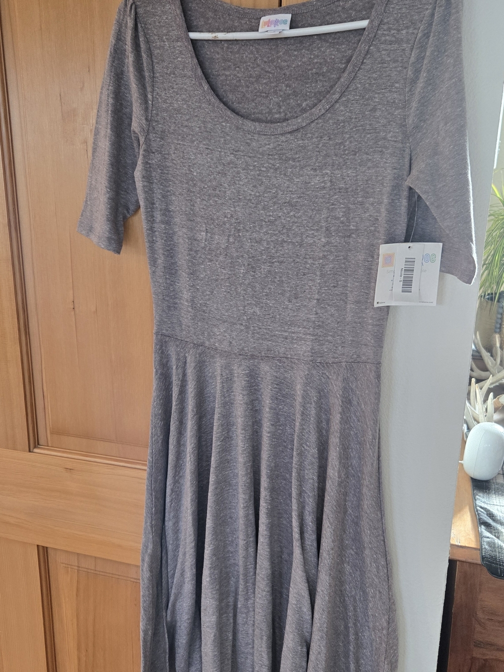 LuLaRoe Gray Midi Dress